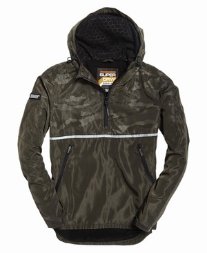 Superdry Bass Core Overhead Cagoule Férfi Kabát Khaki | HKIOZ4176